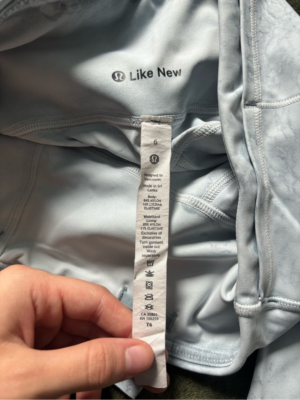 lululemon athletica marbled biker shorts